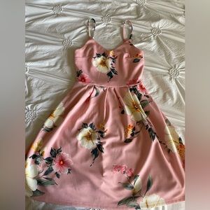 Brand new pink floral dress